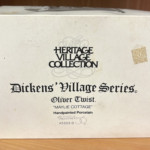 Oliver Twist Maylie Cottage Dickens Village 1990 In Box - Picture 4 of 10